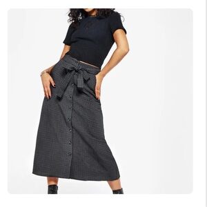 Disturbia Black and White Checkered Women's Skirt